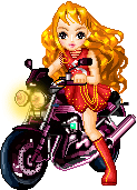 Femme sur moto